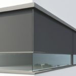 Store solaire zipSCREEN angles vitrés à 90