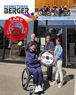 Mécénat Fermetures Berger pour SAHB Hand fauteuil Sélestat Mécénat Fermetures Berger pour SAHB Hand fauteuil Sélestat